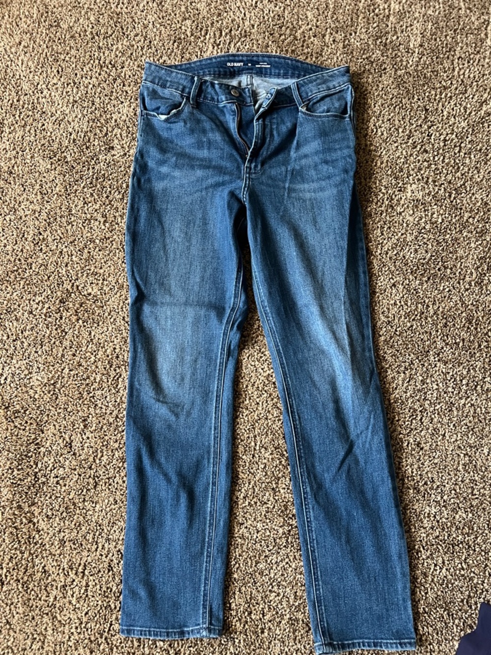 Old Navy Medium Blue Straight Leg Jeans